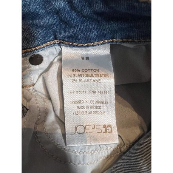 Joes Jeans High Rise Curvy Skinny Jeans Stretch Rennes Blue Size 28 - Picture 7 of 8